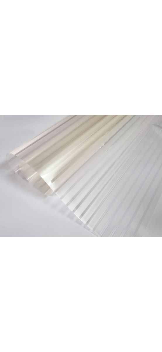 Folie geam autoadezivă Office Iridium, transparentă cu dungi sablate crem, rolă de 75X152 cm