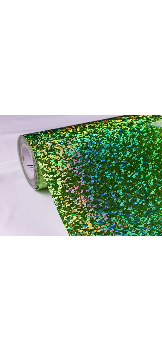 Folie hologramă verde, Kointec ITP513, autoadezivă, 100 cm lăţime