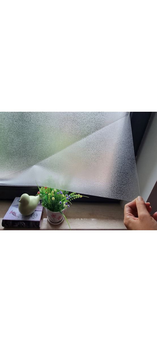 Folie geam autoadezivă cu efect de sablare, Kointec DW19, translucidă, 123 cm lăţime