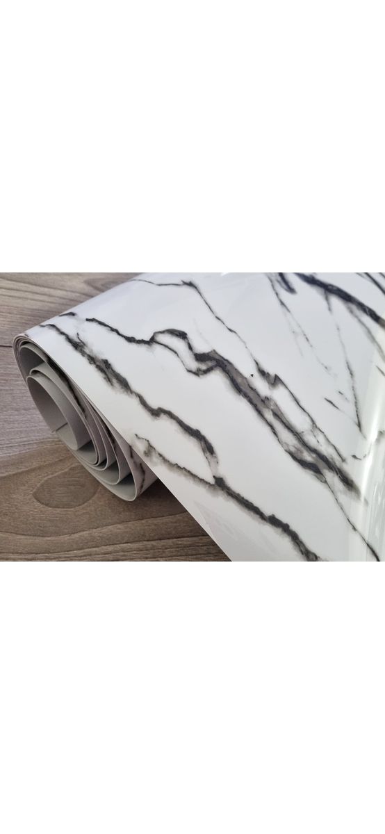Folie protecţie imitaţie marmură albă, fără adeziv, 1.2 mm grosime, 100 cm lăţime