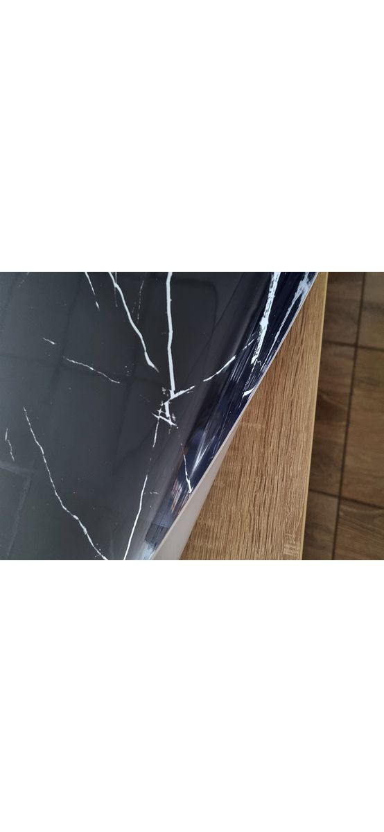 Folie protecţie imitaţie marmură neagră, fără adeziv, 1.2 mm grosime, 100 cm lăţime