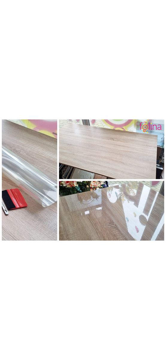 Folie transparentă autoadezivă, protecţie blat, rolă de 75x300cm