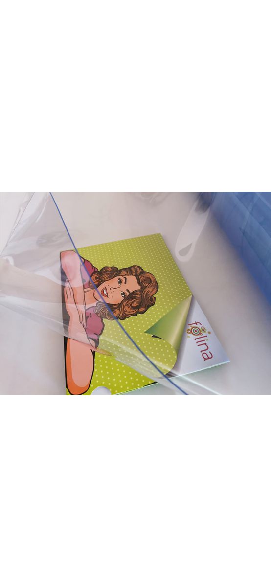 Folie protecţie din PVC 0.8 mm transparent, fără adeziv, o tentă ușor albăstruie, 150 cm lăţime