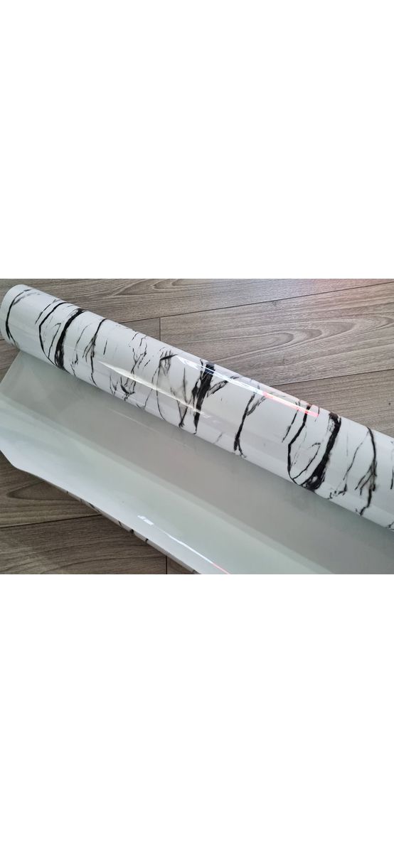 Folie protecţie imitaţie marmură albă, fără adeziv, 1.2 mm grosime, 100 cm lăţime