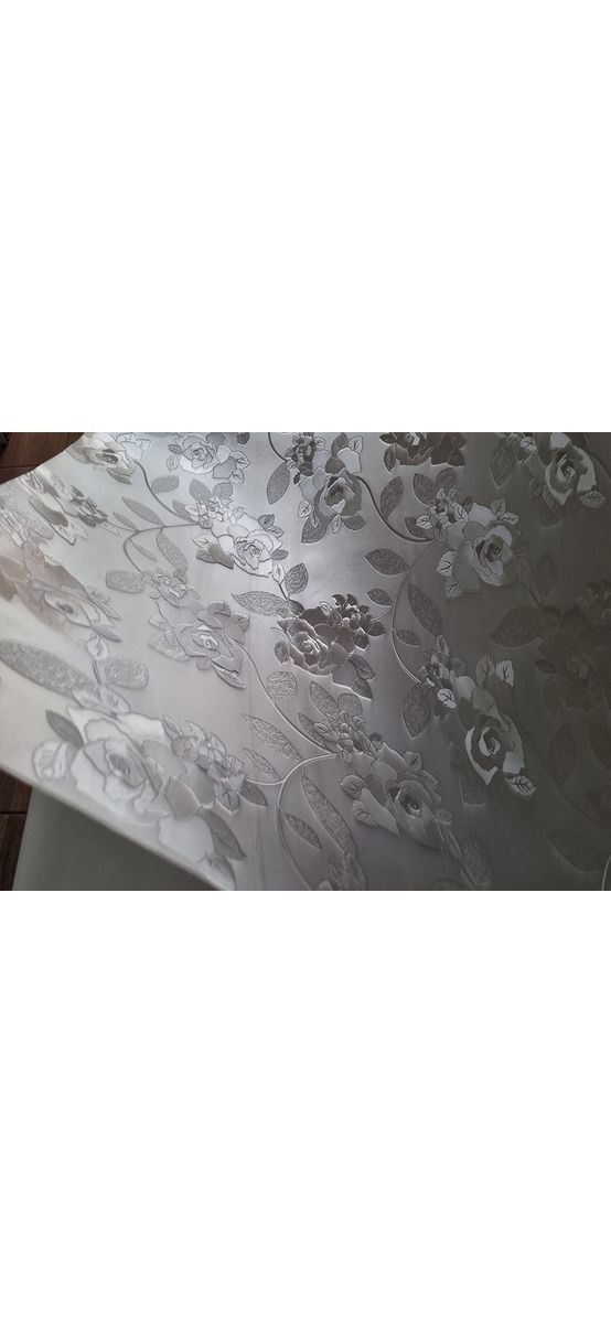 Folie protecţie blat mobilă, transparentă cu model floral, trandafiri, fără adeziv, 1.5 mm grosime, 100 cm lăţime