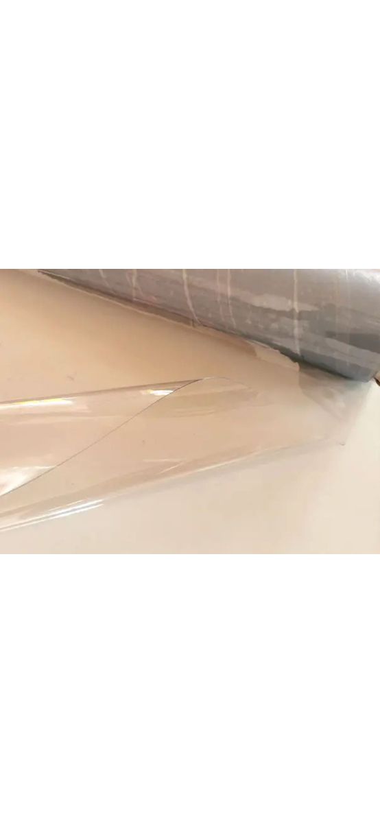 Folie protecție blat PVC transparent 0.4 mm, fără adeziv, lățime 137 cm