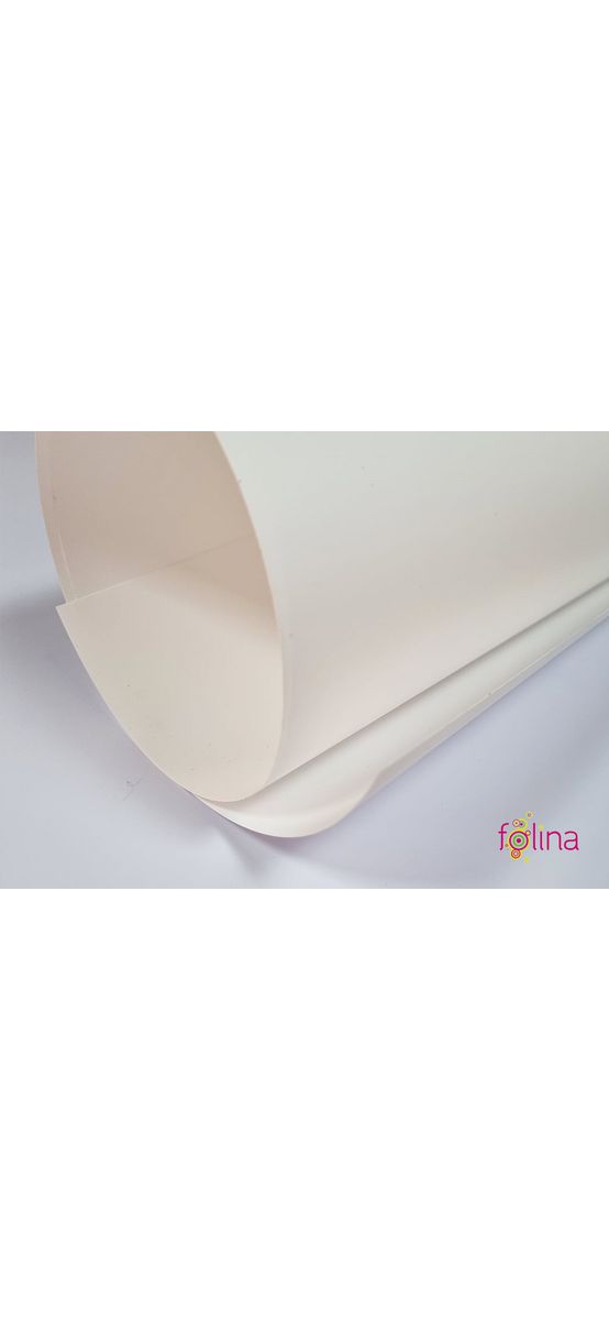 Folie PVC rigid alb mat, Aslan N22, fără adeziv, rolă de 123x200 cm