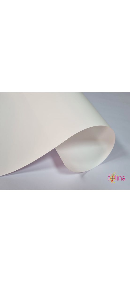 Folie PVC rigid alb mat, Aslan N22, fără adeziv, rolă de 123x200 cm