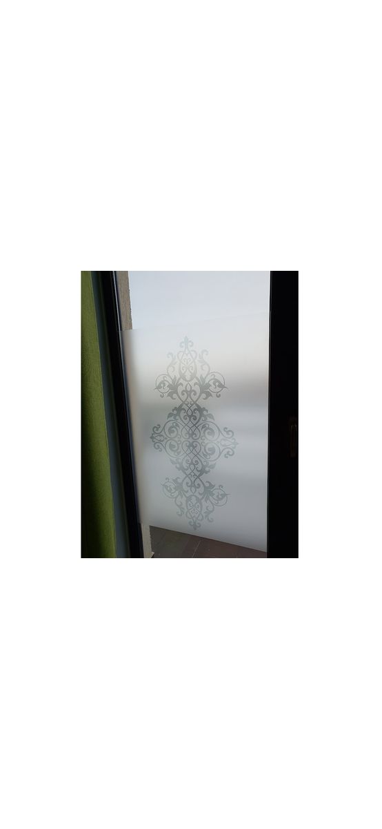 Folie geam autoadezivă Amira, Folina, model elegant gri, rolă de 100x200 cm