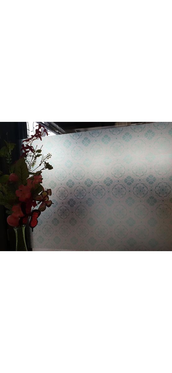 Folie geam autoadezivă Janice, Folina, model elegant, 100 cm lăţime