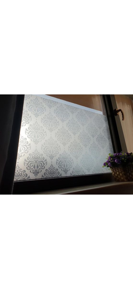 Folie geam autoadezivă Merida, Folina, model elegant, 100 cm lăţime
