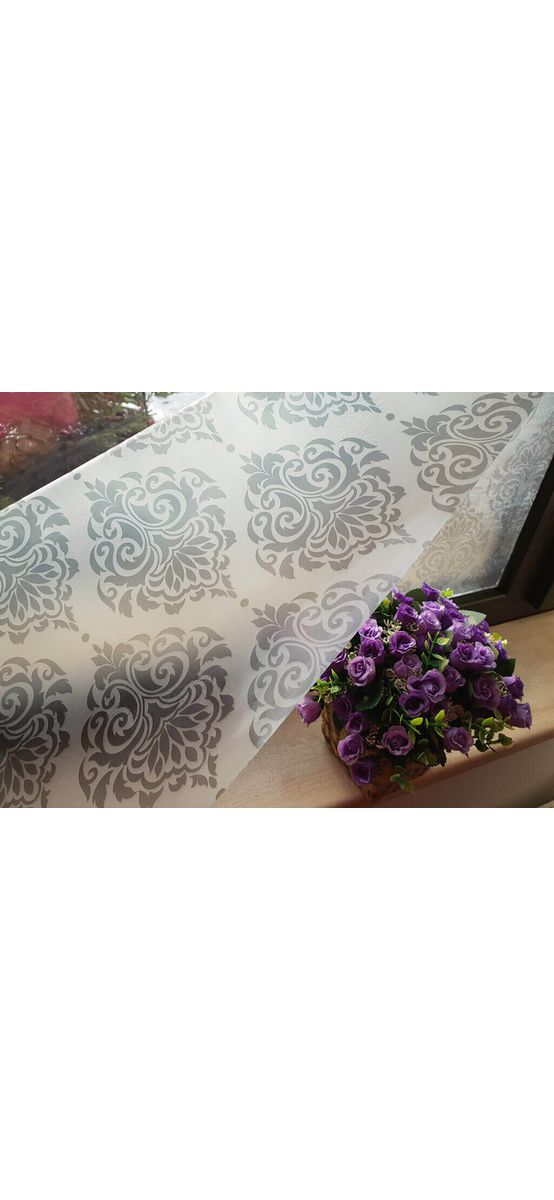 Folie geam autoadezivă Merida, Folina, model elegant, 100 cm lăţime