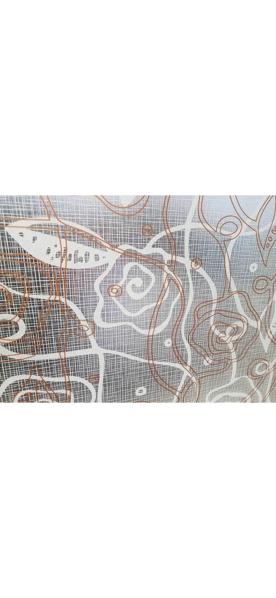 Folie geam autoadezivă Dream, Folina, imprimeu geometric, multicolor, lățime 90 cm
