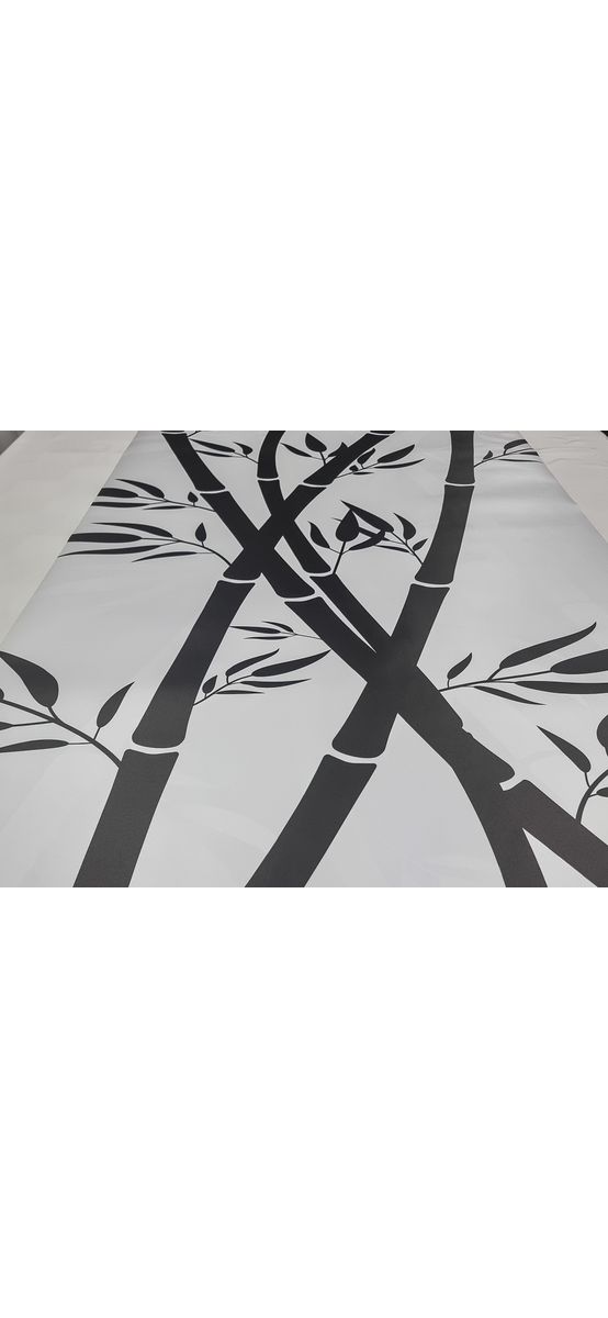 Folie sablare cu model crengi bambus, Folina, pentru uşi din sticlă, rolă de 100x210 cm