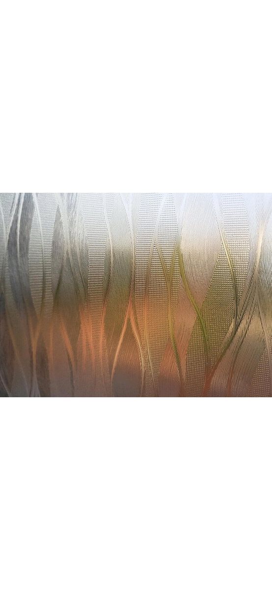 Folie geam electrostatică Waves, Magicfix, imprimeu geometric embosat, lățime 100 cm