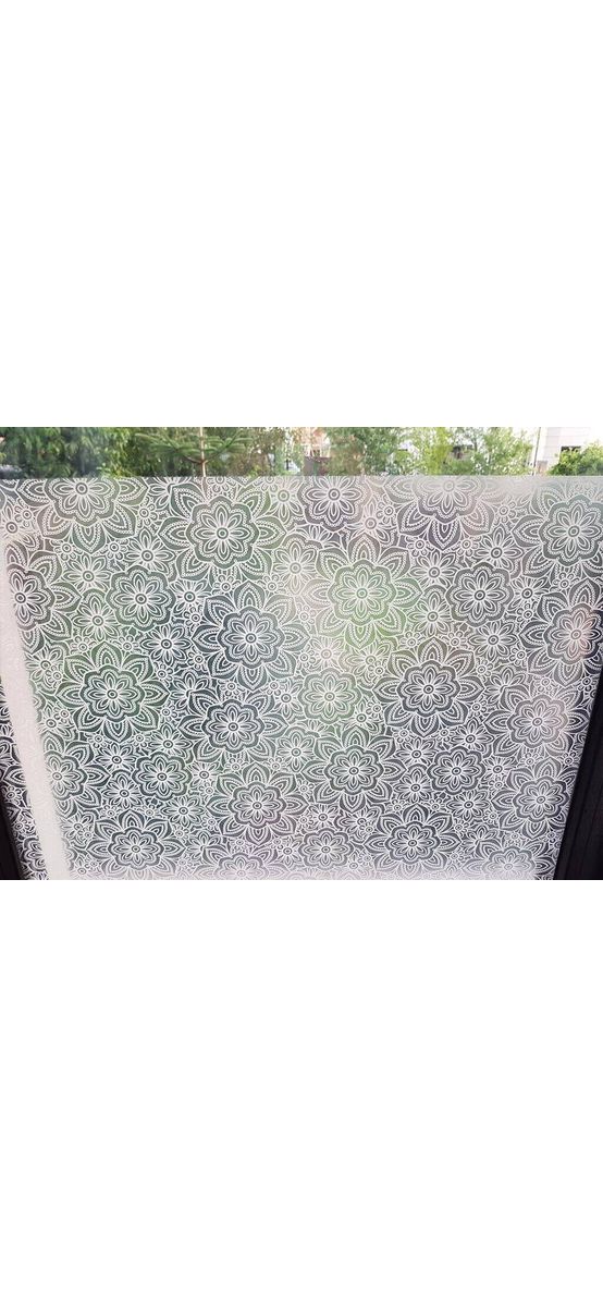 Folie geam electrostatică Candice, d-c-fix, imprimeu floral, translucid, 45 x 150 cm