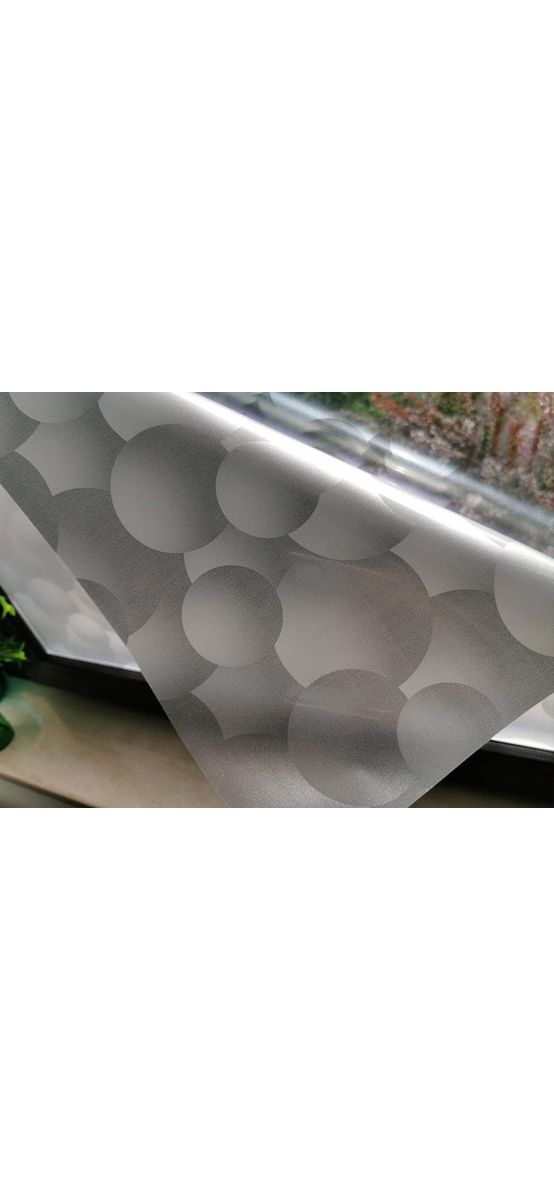Folie geam autoadezivă Bubble, Folina, imprimeu geometric, lățime 120 cm
