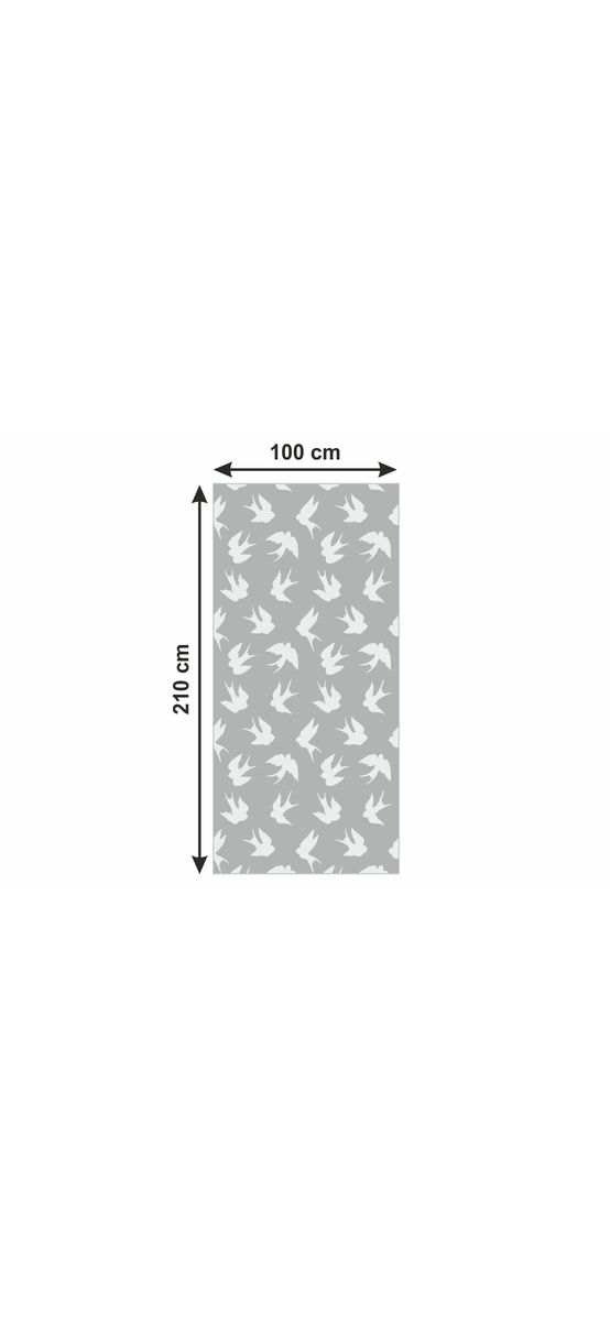 Folie  sablare uşă din sticlă, Folina, model păsări, rolă de 100x210 cm, cu racletă aplicare