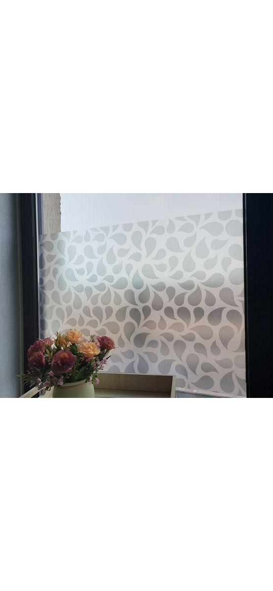 Folie geam autoadezivă Emilia, Folina, model geometric gri, 100 cm lăţime