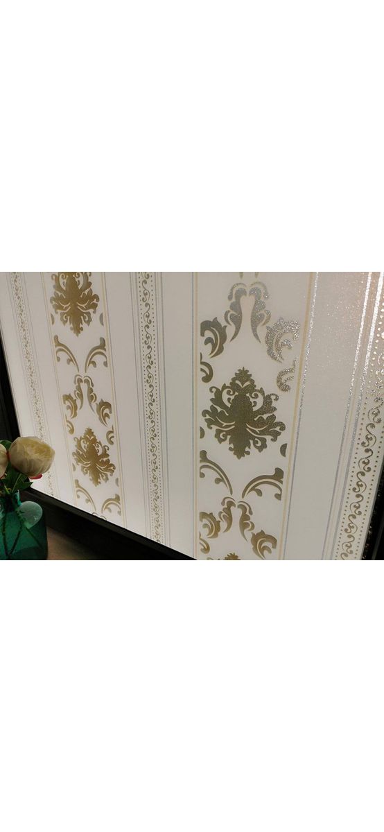 Folie geam autoadezivă Dona, Folina, model elegant bej, 120 cm lăţime
