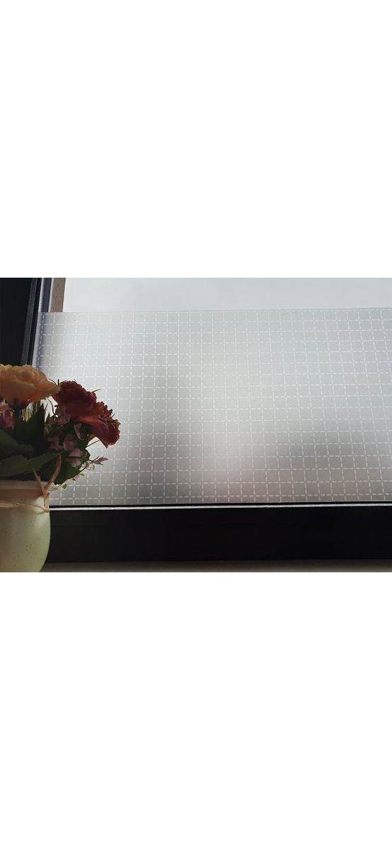 Folie geam autoadezivă Harper, Folina, model elegant gri , 100 cm lăţime