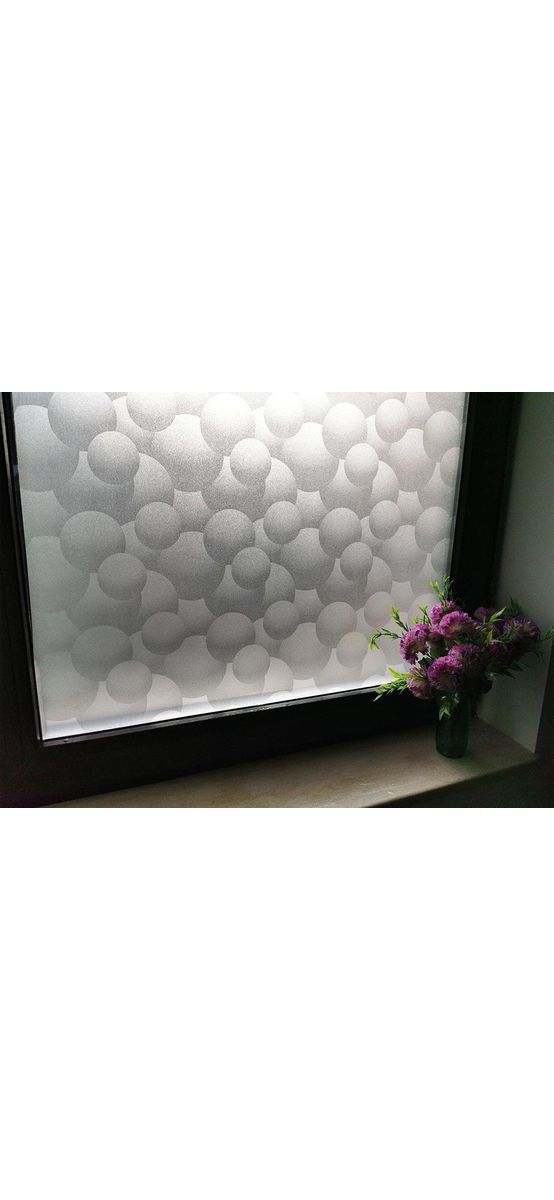 Folie geam autoadezivă Bubble, Folina, imprimeu geometric, lățime 120 cm