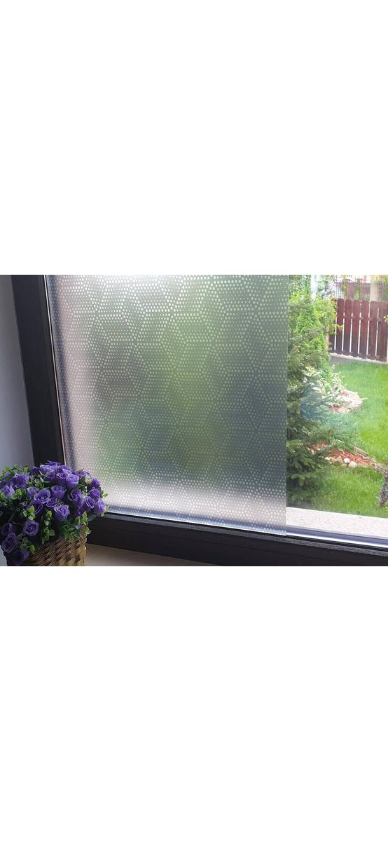 Folie geam autoadezivă Verso, Folina, model geometric gri, 100 cm lăţime