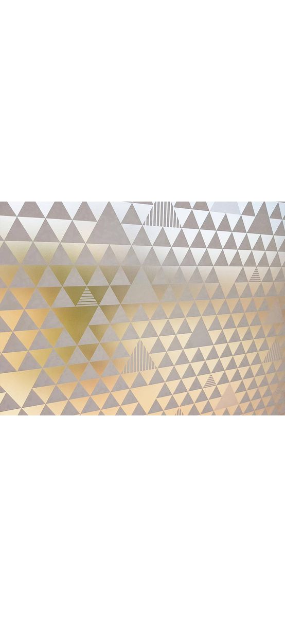 Folie geam autoadezivă Paxton, MagicFix, sablare cu model geometric alb, rolă de 90x170 cm 