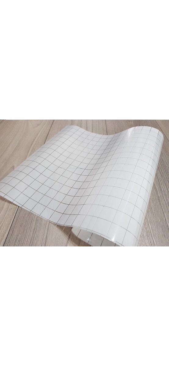 Folie geam autoadezivă Office Square, Folina, sablare cu model cu pătrate albe, 122 cm lăţime