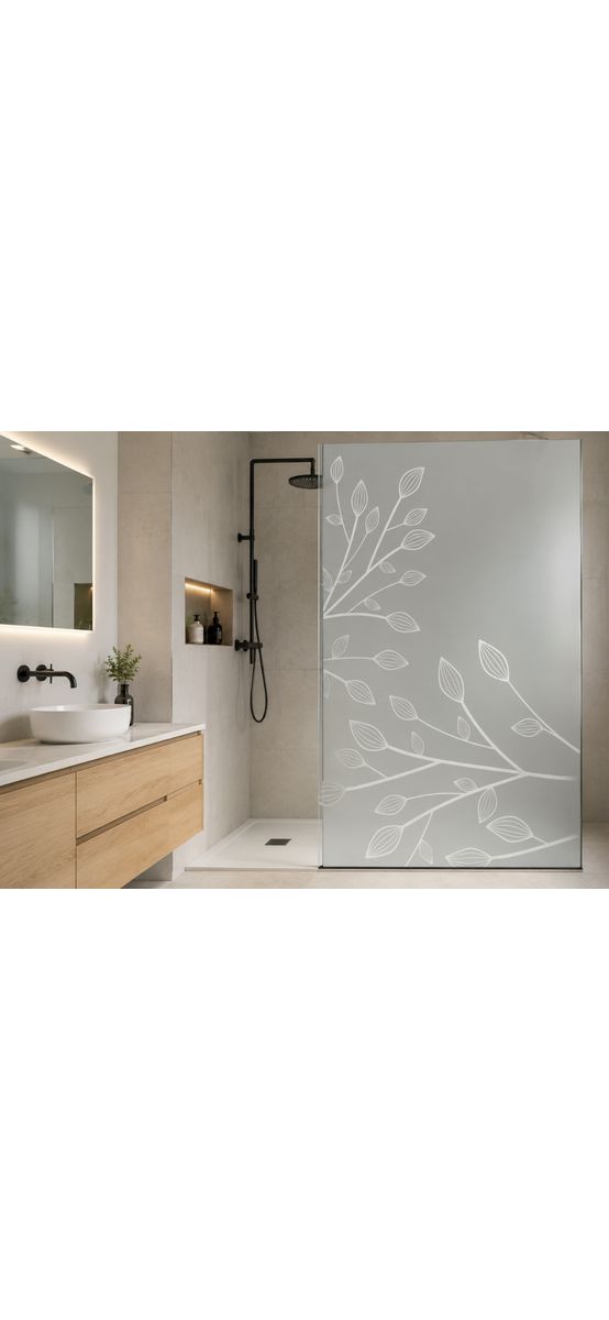 Folie sablare cu model crengi stilizate, Folina, pentru uşi din sticlă, rolă de 100x210 cm
