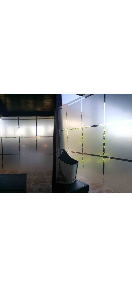 Folie geam autoadezivă Blocks, Folina, model geometric, translucidă, 152 cm lăţime