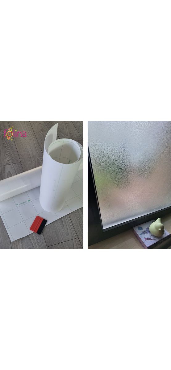 Folie geam autoadezivă cu efect de sablare, Kointec DW19, translucidă, 123 cm lăţime