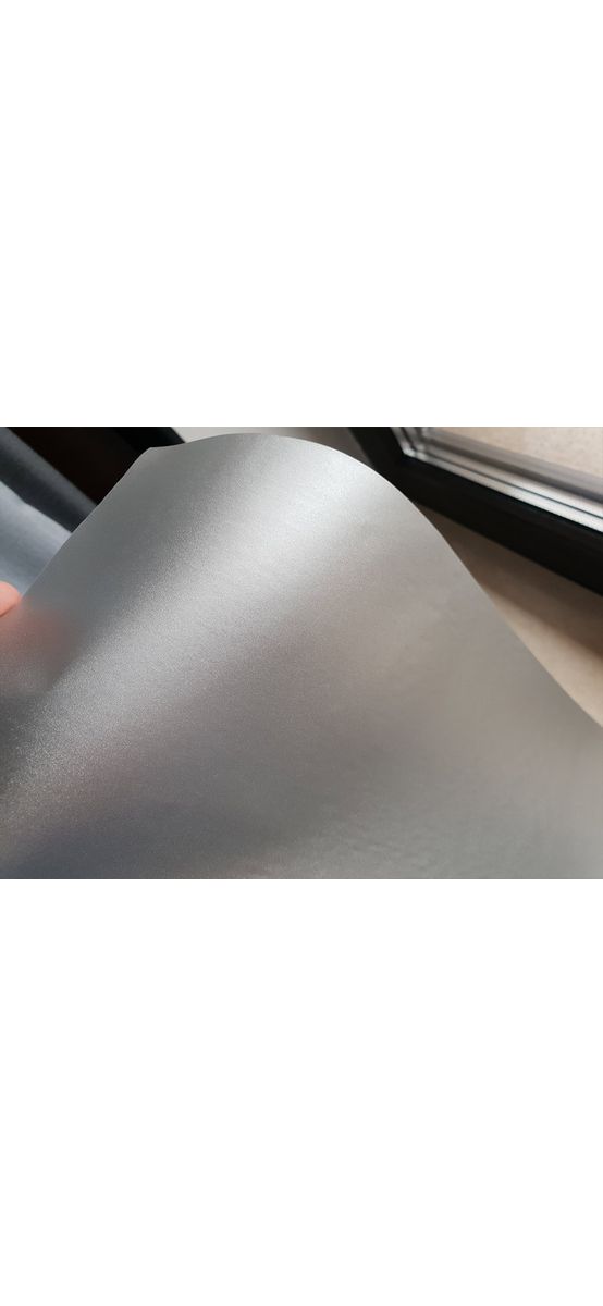 Folie geam sablat, Folina, autoadezivă, argintie - lăţime 120 cm