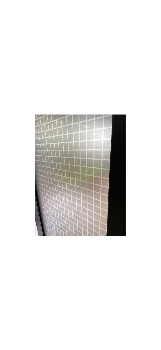 Folie geam autoadezivă, Folina Office, sablare cu pătrate gri, 90 cm lățime