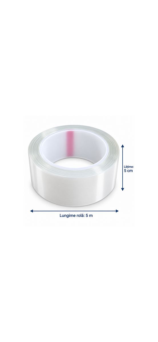 Folie transparentă de protecție TPH cu autovindecare, 5 cm x 5 m