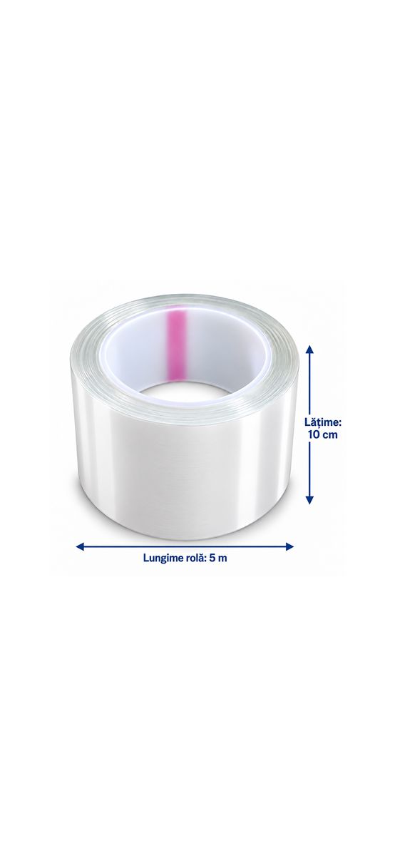 Folie transparentă de protecție TPH cu autovindecare, 10 cm x 5 m