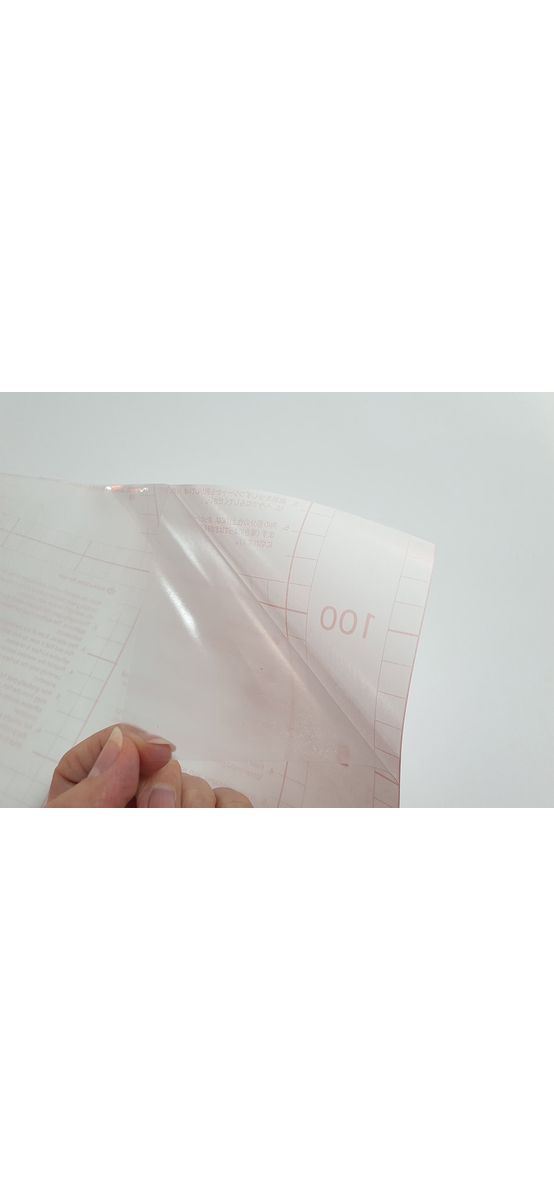 Folie autoadezivă transparentă Glasklar, aspect lucios, 50 cm lăţime