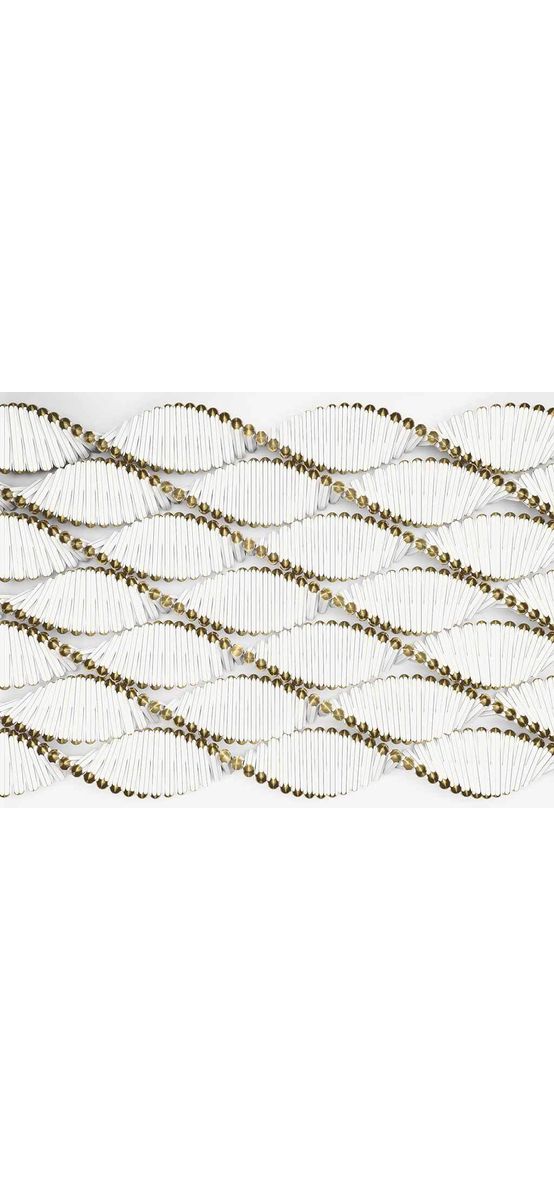 Fototapet 3D alb Twist, Komar, model geometric, 368x254 cm