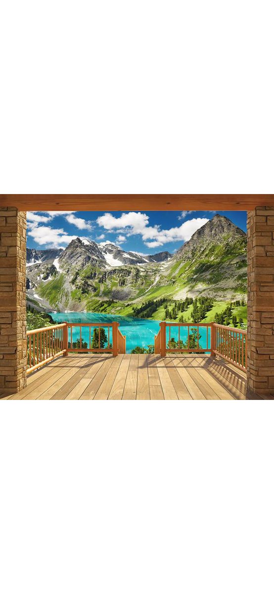 Fototapet 3D peisaj de munte
