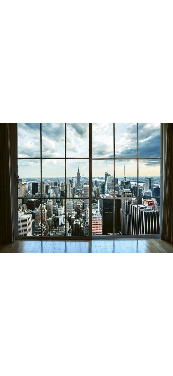Fototapet fereastra 3D, Dimex, Manhattan Window View, 375x250 cm
