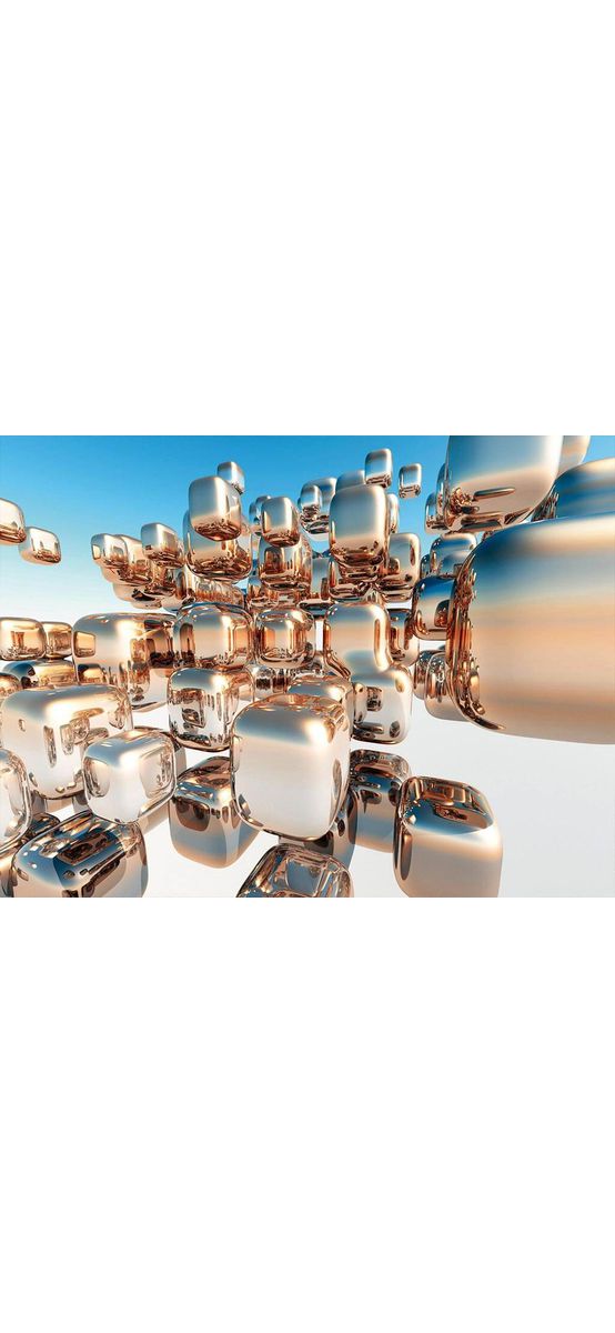 Fototapet 3D Silver Cubes, Dimex, model geometric, 375x250 cm