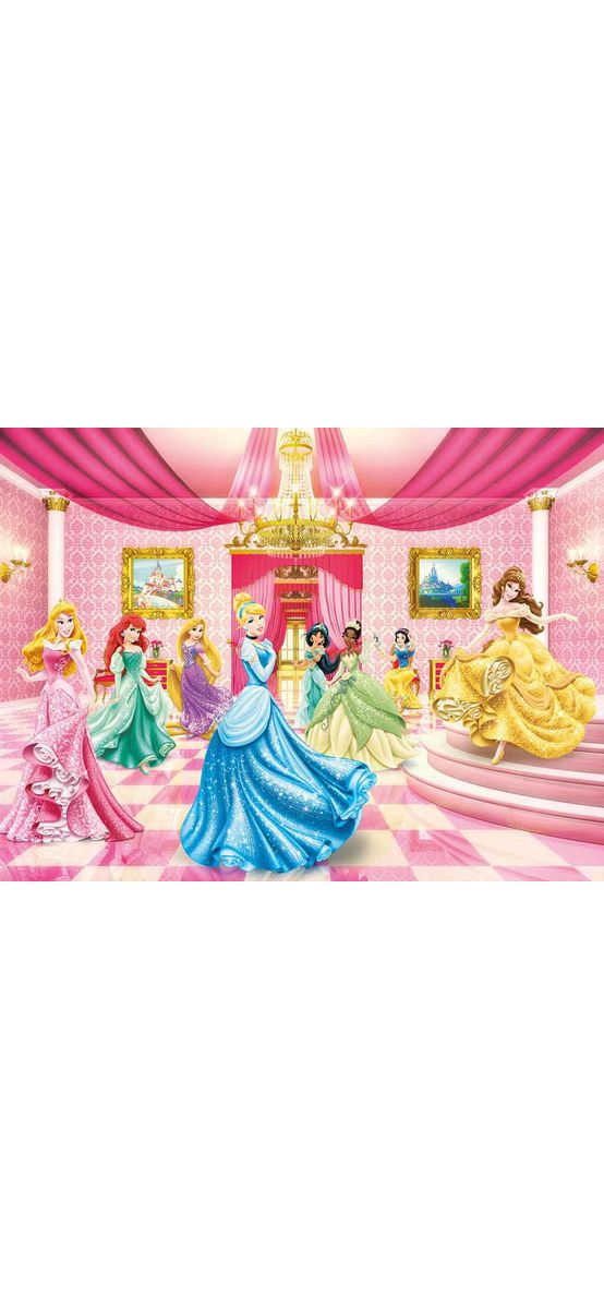 Fototapet Balul prinţeselor Disney, Komar, multicolor, 368 x 254 cm