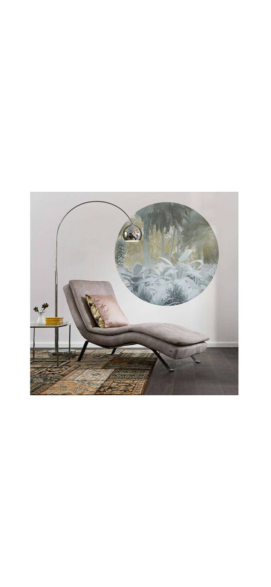 Fototapet rotund Exotic Jungle, Komar, autoadeziv, 125 cm diametru
