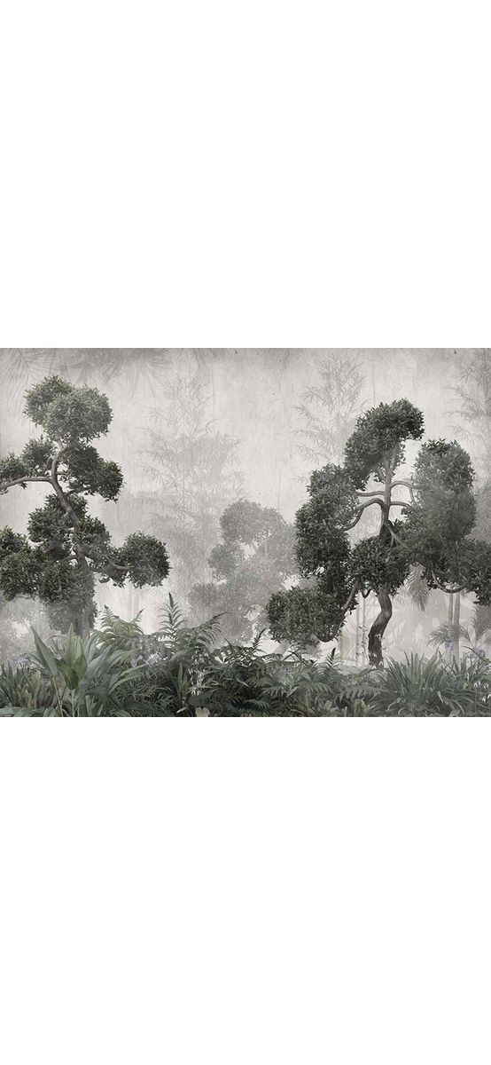 Tapet baie peisaj pădure, material Brush cu Water System rezistent la apă