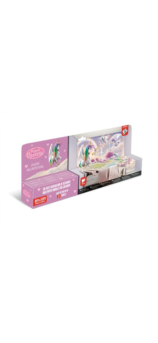 Fototapet Unicorni, Walltastic, multicolor, 305x244 cm