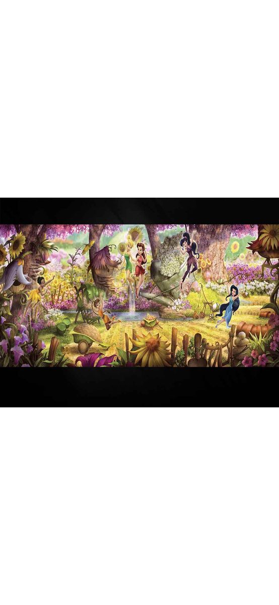 Fototapet Clopoţica Fairies Forest, Komar, pentru copii, multicolor-368x127 cm