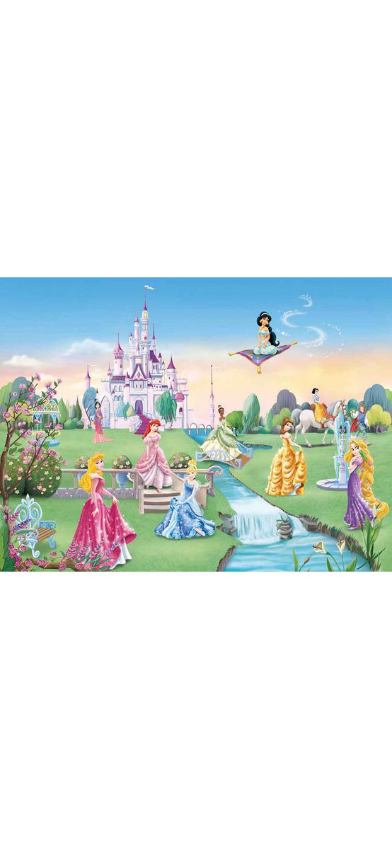 Fototapet Castelul prinţeselor Disney, Komar, pentru copii, multicolor