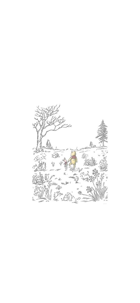 Fototapet copii Ursuleţul Winnie the Pooh, Komar, model grafic, 200x280 cm