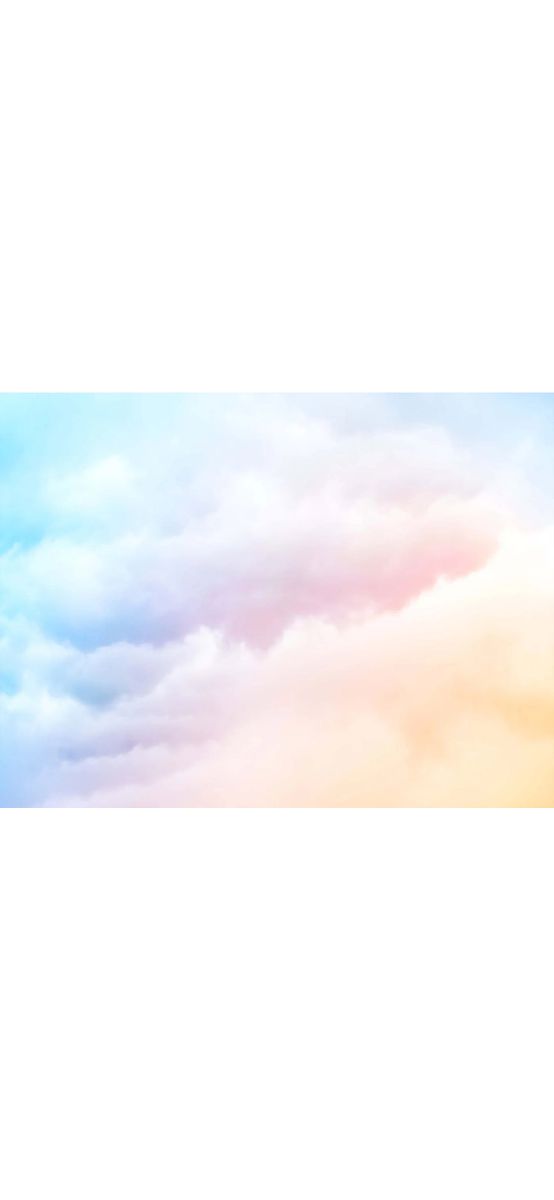 Fototapet dormitor, The Sky, model cu nori în nuanţe pastel
