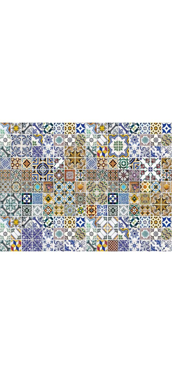 Fototapet Portugal Tiles, Dimex, model faianţă decorativă, multicolor, 375x250 cm
